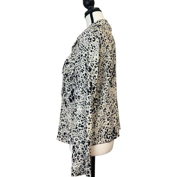 Zara Trf Collection Leopard Print Blouse (M) - Picture 2 of 3